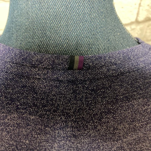 Mens Ted Baker Tee Shirt Cotton Blend Purple Small w/Pocket - Picture 7 of 7